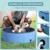 Basenik dla psów Pawhut, niebieski, Ø 100 x wys. 30 cm Podgląd zdjęcia produktu 6