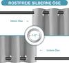 Outdoorvorhang mit Ösen Oben und Unten, Extra Breit Produktbild-Vorschau 2
