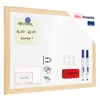 Magnetisches Whiteboard mit Naturholzrahmen 30x40cm Produktbild-Vorschau 1
