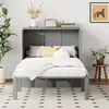 Schrankbett 90x200 cm,Kinderbett(Grau)Wandbett mit Produktbild-Vorschau 2