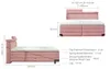 Designer Bett Schlafzimmer Betten Textil Hotel Luxus Produktbild-Vorschau 3