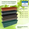 MePla - Blumenkasten Balcony Standard 100 cm braun Produktbild-Vorschau 3