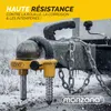 MONZANA® Antivol jaune verrou d’attelage de remorque Voir les images du produit 5