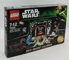 The image shows the front of a LEGO Star Wars Advent Calendar box, decorated with festive imagery and product details. Produktbild-Vorschau