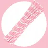 Cannucce di carta rosa chiaro a pois, 24 pezzi Anteprima dell’immagine prodotto 4