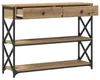 vidaXL Console Table avec tiroirs Chêne Artisan 100 x 28 x Voir les images du produit 2