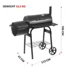 LEHMANN Smoker Grill & Holzkohlegrill 2-in-1 - 2-Kammern, Produktbild-Vorschau 9