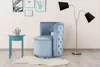 Sessel Drehsessel Beverly 100 Hellblau / Silber Produktbild-Vorschau 3