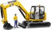 bruder CAT Minibagger, Modellfahrzeug, (mit Bauarbeiter) Produktbild-Vorschau 1