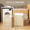 HOMCOM Bambus Wäschekorb mit Deckel 2 Fächer 100 L Produktbild-Vorschau 6