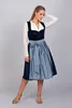 Edelnice Midi Dirndl Luna Samt Blau 32 Produktbild-Vorschau 4