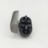 A pair of open-ear wireless earbuds in their charging case, with the lid open. Voir les images du produit