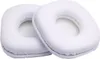 Two white ear pads for headphones are shown on a white background. Náhled obrázku produktu