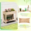 COSTWAY Letto da giardino rialzato con ripiano e scomparti Anteprima dell’immagine prodotto 6