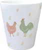 Hahn und Huhn Blumentopf mit Eiern Produktbild-Vorschau 1