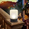 esotec Dekorative Solar Tischleuchte Rattan Style aus Glas Produktbild-Vorschau 5