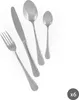 Excelsa set di posate 24 pezzi Drops acciaio argento Anteprima dell’immagine prodotto 1