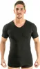 Herren kurzarm Shirt, V-Ausschnitt schwarz Produktbild-Vorschau