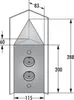 Naber Eck-Steckdosenelement Mira ES3 schwarz matt 7053141 Produktbild-Vorschau 7