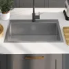 vidaXL Handgemachte Einbauspüle Edelstahl Produktbild-Vorschau 3