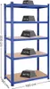 pětipatrový ocelový regál, nosnost 600 kg, 50x100x200 cm, Náhled obrázku produktu 10