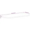 The Living Store Tischplatte 100x40x3,8 cm Oval Massivholz Produktbild-Vorschau 9