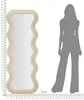FURNLUX Espejo de pared Emily, color beige, 60 cm / Color Vista previa de la imagen del producto 9