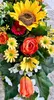 künstliche Grabblumen Aufleger mit Sonnenblumen Rosen Produktbild-Vorschau 9