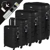 Devillo® Kofferset 4tlg. S-M-L-XL, Onyxblack - Trolley Produktbild-Vorschau 1