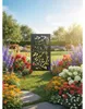 Sichtschutzwand floraworld Blätter 90 x 180 cm anthrazit Produktbild-Vorschau 1