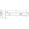 HEWI 900.50.18560 DX SK-Griff Duo (B), li, PRH, 850, WC- Produktbild-Vorschau 2