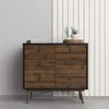 Rye Kommode 6 Schubladen mattschwarz, Walnuss Nachbildung. Produktbild-Vorschau 20