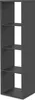 Regal >Max< in anthrazit - 38x141x33cm (BxHxT) Produktbild-Vorschau 1