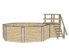 Aufstellpool Holzpool-Set Weka 593 B rund Ø 397x116 cm Produktbild-Vorschau 4