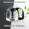 t24 Szklany imbryk z sitkiem ze stali nierdzewnej, 700 ml, Podgląd zdjęcia produktu 2