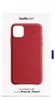 A red iPhone case is shown inside its packaging. Podgląd zdjęcia produktu
