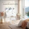 tectake® Schminktisch 90 x 40 x 145 cm Produktbild-Vorschau 9