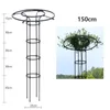 Treillis circulaire pour jardin, support résistant aux Voir les images du produit 2