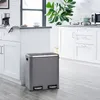 SVITA TM2X15  Treteimer 30 Liter 2x15L grau Abfalleimer Produktbild-Vorschau 2