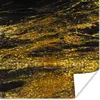 MuchoWow® Poster Marmor - Gold - Schwarz - Glitter 30x30 cm Produktbild-Vorschau 1