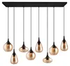 Lampada a sospensione LUMINA nero-miele 8xE14x40W in Anteprima dell’immagine prodotto 2
