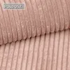 A close-up view of pink corduroy fabric, with a label indicating 'Poso 052'. Produktbild-Vorschau