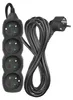 Prodlužovací kabel 5 m / 4 zásuvky / černý / PVC / 1,5 mm2 Produktbild-Vorschau