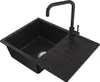 CECIPA max Spülbecken Schwarz mit Armatur 65 x 45 cm, Produktbild-Vorschau 1