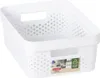 Kosz do przechowywania Infinity biały 36 x 14 x 27 cm Podgląd zdjęcia produktu 2