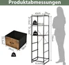 Product dimensions and a silhouette of a person for scale. Anteprima dell’immagine prodotto