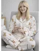 Pyjama - für Frauen - Hose mit langärmeligem Shirt - Produktbild-Vorschau 8