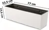 Květinový truhlík s vložkou na rostliny Plast 77x24 cm Bílá Náhled obrázku produktu 2
