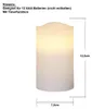 Bougies en cire LED 'May', set de 4, blanc Voir les images du produit 14