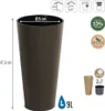 Prosperplast Blumentopf TUBUS SLIM Kaffee 25 cm Produktbild-Vorschau 13